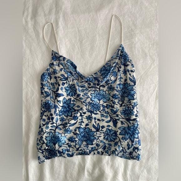 Alice + Olivia Blue Floral Camisole - Picture 5 of 7